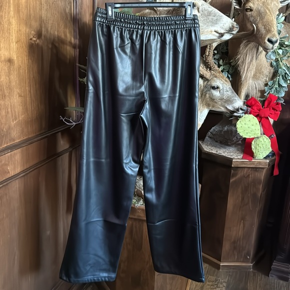 Women’s Gap Black Leather Pant Sz S - Picture 4 of 6